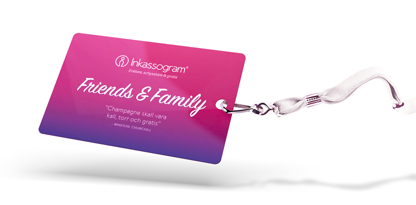 Inkassogram Friends & Family badge